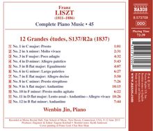 Franz Liszt (1811-1886): Klavierwerke Vol.45 - Grandes Etudes Nr.1-12 (S137), CD