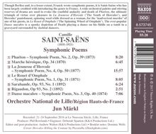 Camille Saint-Saens (1835-1921): Symphonische Dichtungen Nr.1-4, CD
