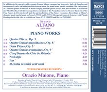 Franco Alfano (1875-1954): Klavierwerke, CD