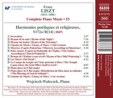 Franz Liszt (1811-1886): Klavierwerke Vol.53 - Harmonies poetiques et religieuses, CD
