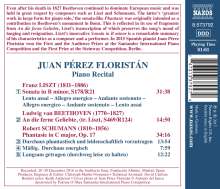 Juan Perez Floristan - Liszt / Beethoven / Schumann, CD