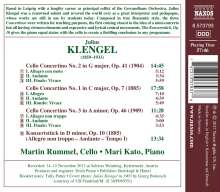Julius Klengel (1859-1933): Concertini Nr.1-3 für Cello &amp; Klavier, CD
