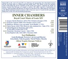 Inner Chambers - Royal Court Music of Louis XIV, CD