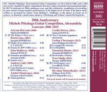 50th Anniversary Michele Pittaluga Guitar Competition, Alessandria - Laureates 2006-2015, CD