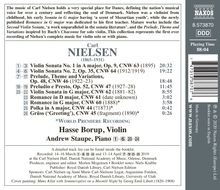 Carl Nielsen (1865-1931): Sonaten für Violine &amp; Klavier op.9 &amp; 35, CD
