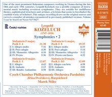 Leopold Kozeluch (1747-1818): Symphonien Vol.2, CD