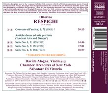 Ottorino Respighi (1879-1936): Concerto all'antica für Violine &amp; Orchester, CD