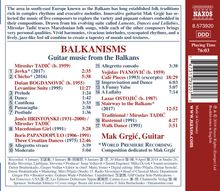 Mak Grgic - Balkanisms, CD