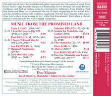 Musik für Mandoline &amp; Gitarre - Music from the Promised Land, CD