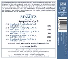 Johann Stamitz (1717-1757): Symphonien op.3 Nr.1,3-6, CD