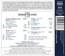 Carlo Domeniconi (geb. 1947): Concerto Mediterraneo op.67, CD