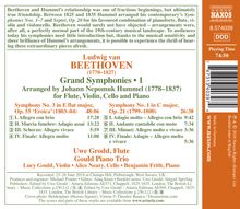 Ludwig van Beethoven (1770-1827): Symphonien Vol.1 (arr. für Flöte &amp; Klaviertrio), CD