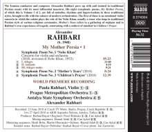 Alexander Rahbari (geb. 1948): Symphonische Dichtungen Vol. 1 - My Mother Persia, CD