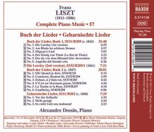 Franz Liszt (1811-1886): Klavierwerke Vol. 57 - Buch der Lieder / Geharnischte Lieder, CD