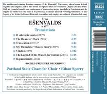 Eriks Esenvalds (geb. 1977): Chorwerke "Translations", CD