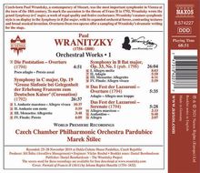 Paul Wranitzky (1756-1808): Orchesterwerke Vol.1, CD