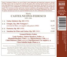 Mario Castelnuovo-Tedesco (1895-1968): Kammermusik mit Gitarre, CD