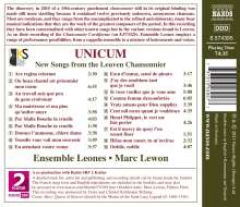 Unicum - New Songs from the Leuven Chansonnier, CD