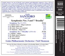 Claudio Santoro (1919-1989): Symphonien Nr. 5 &amp; 7, CD