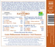 Claudio Santoro (1919-1989): Symphonien Nr.11 &amp; 12, CD
