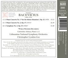 Vytautas Bacevicius (1905-1970): Orchesterwerke Vol.2, CD