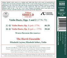 William SHIELD (1748–1829), Adelaide University Logo, Violin Duets, Opp. 1 and 2, 1778–79, The Dorrit Ensemble, 77:48.