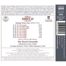William SHIELD (1748–1829) String Trios Nos. 1–9 (1791). The Dorrit Ensemble. University of Adelaide Logo.