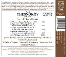 Pavel Tschesnokow (1877-1944): Geistliche Chorwerke, CD