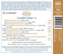 Erich Jaques Wolff (1874-1913): Sämtliche Lieder Vol.2, CD