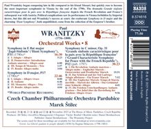 Paul Wranitzky (1756-1808): Orchesterwerke Vol.8, CD