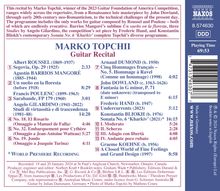 Marko Topchii - Winner 2023 Guitar Foundation of America Competition, CD