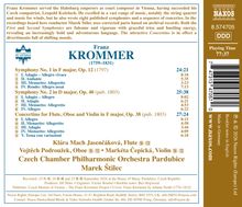 Franz Krommer: Symphonien und Concertino, gespielt vom Czech Chamber Philharmonic Orchestra Pardubice unter Marek Štilec.