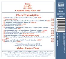 Fran z Liszt - Complete Piano Music, Choral Transcriptions, Michael Kaykov, Piano. Spielzeit 61:03. Naxos Logo.