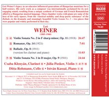 Leó Weiner: Werke und Interpreten. Violin Sonaten. Spielzeit: 70:05 Minuten. Label: Naxos.