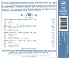 Luigi Boccherini (1743-1805): Streichquartette op.32 Nr.3-6, CD