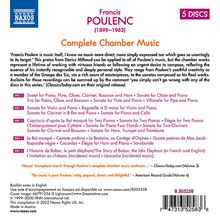 Francis Poulenc (1899-1963): Sämtliche Kammermusik, 5 CDs