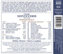 Claudio Monteverdi (1567-1643): Madrigali Libro 6 (1614), 2 CDs