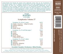Joseph Haydn, Symphonies Volume 27. Symphonies Nr. 50-52. Swedish Chamber Orchestra, Béla Drahos.