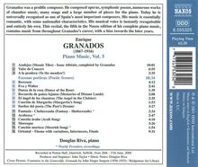 Enrique Granados (1867-1916): Klavierwerke Vol.5, CD