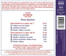 Antonin Dvorak (1841-1904): Klavierquintette op.5 &amp; op.81, CD