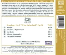 Joachim Raff (1822-1882): Symphonie Nr.1 "An das Vaterland", CD