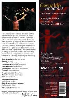Bo Holten (geb. 1948): Gesualdo Shadows ( A Modern Baroque Opera), DVD
