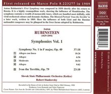 Anton Rubinstein (1829-1894): Symphonie Nr.1, CD