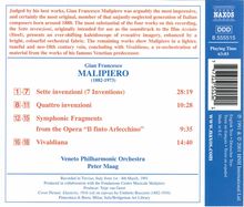 Gian Francesco Malipiero (1882-1974): Symphonische Fragmente aus "Il Finto Arlecchino", CD