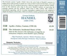 Georg Friedrich Händel (1685-1759): Apollo &amp; Daphne-Kantate HWV 122, CD