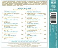 Andante Cantabile - Romantische Musik für Cello &amp; Orchester, CD
