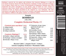 Joaquin Rodrigo (1901-1999): Orchesterwerke Vol.5, CD