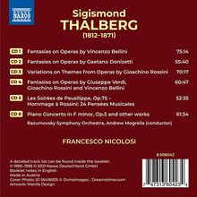 Sigismund Thalberg (1812-1871): Fantasien über italienische Opern, 6 CDs