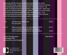 Texte über musikalische Werke. Details zu "12 Nocturnes", "Piano Concerto No. 3". Namen: Katrine Gislinge, John Storgårds.
