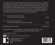 Rune Glerup (geb. 1981): Streichquartett Nr.2 op.19 "Perhaps thus the End", CD